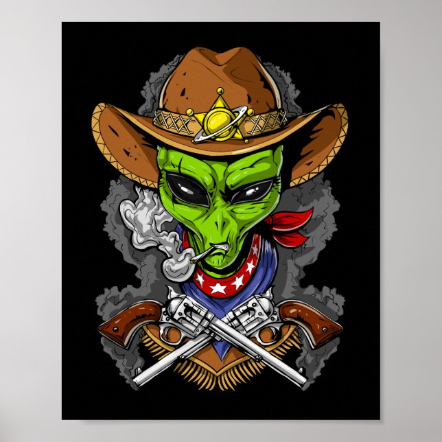 Poster Alien Cowboy (Devant)
