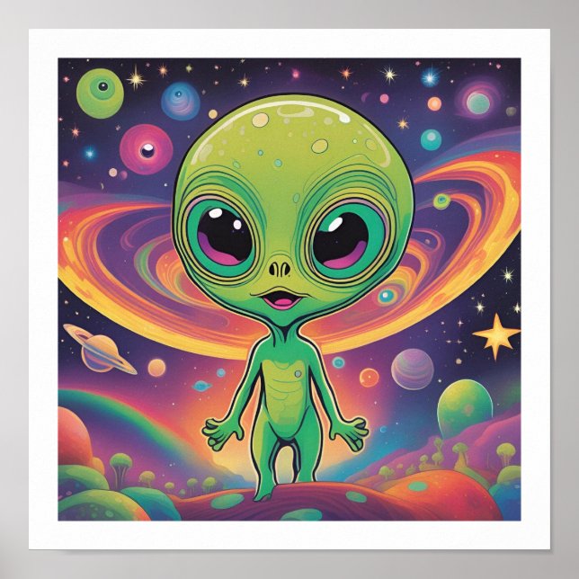 Poster Alien de bébé (Devant)