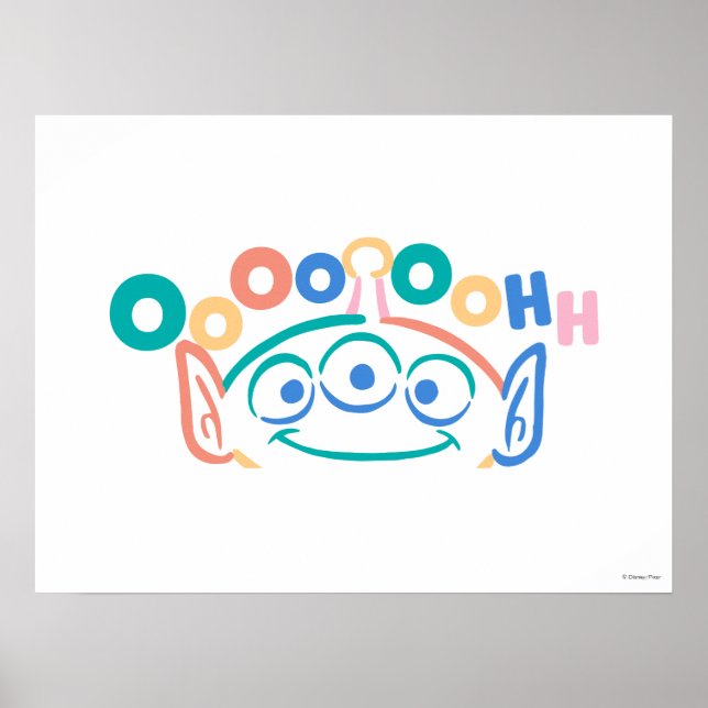 Poster Alien de l'histoire du jouet coloré (Devant)