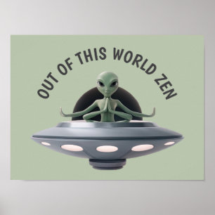 Poster Alien de yoga