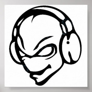 Poster alien DJ
