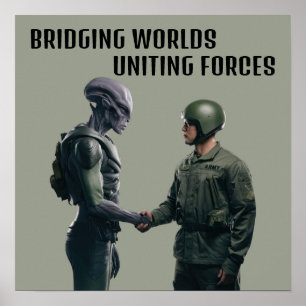 Poster Alien et soldat