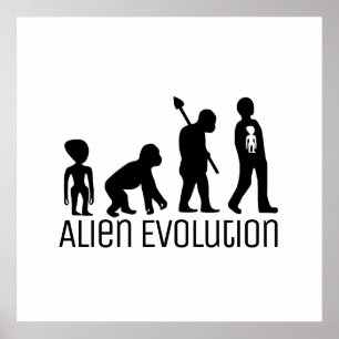 Poster Alien Evolution, Extraterrestrial Alien