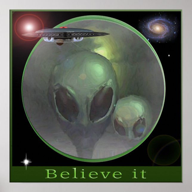 Poster Alien Grays (Devant)