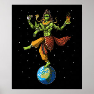 Poster Alien Hindu Lord Shiva