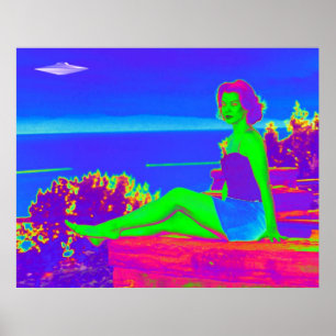 Poster Alien Invasion Pop Art