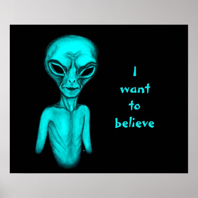 Poster Alien, je veux croire (Devant)