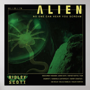 Poster ALIEN Personne Ne Peut Vous Entendre hurler