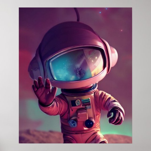 Poster Alien rose minuscule (Devant)