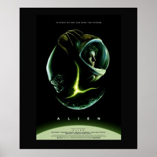 Poster Alien sci fi film d'horreurFilm Fan Art Cadeau Mem