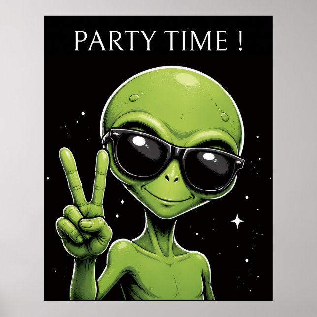 Poster Alien temps de fête (Devant)