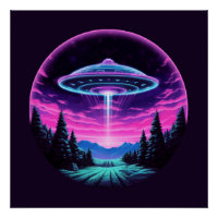Alien vaisseau spatial rétro futuriste