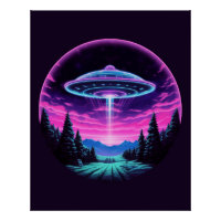 Alien vaisseau spatial rétro futuriste