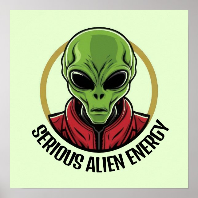Poster Alien Vert (Devant)