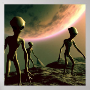 Poster ALIENS gris SF 2