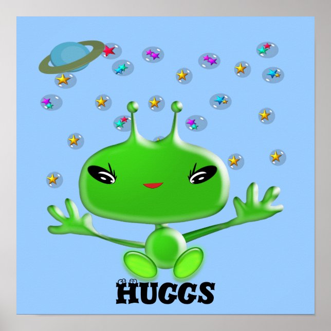 Poster Aliens Huggs (Devant)