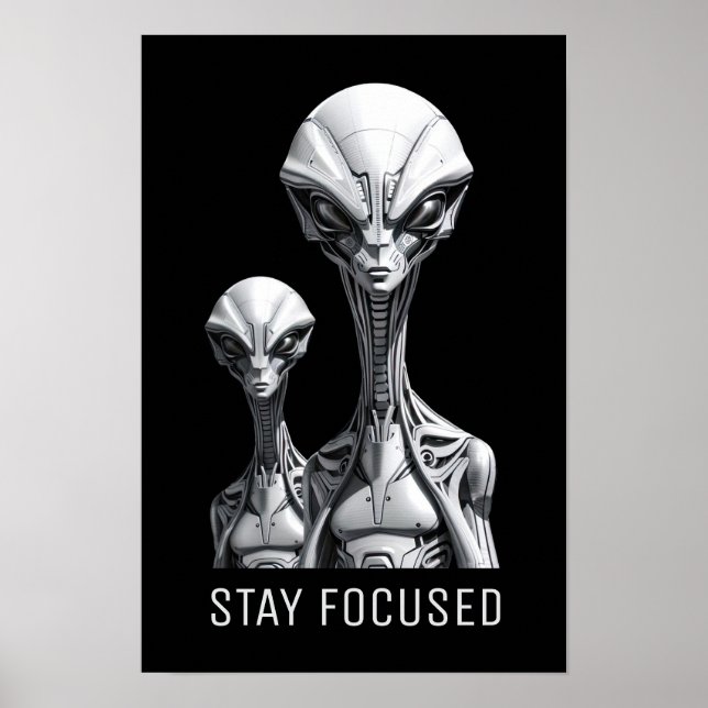 Poster Aliens Robots (Devant)