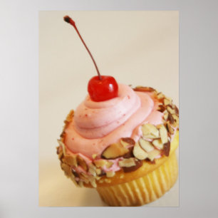 Poster alimentaire de cerise dorée