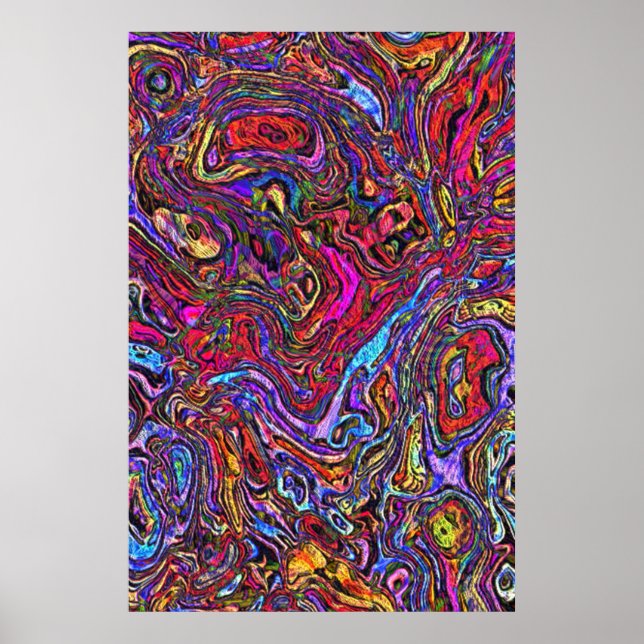 Poster alimentation abstrait 8 (Devant)
