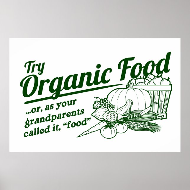 Poster Alimentation biologique - vos grands-parents l'ont (Devant)