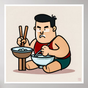 Poster Alimentation chinoise - Imprimerie d'art