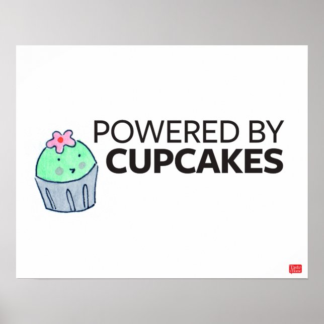 Poster Alimenté par des petits gâteaux (Devant)