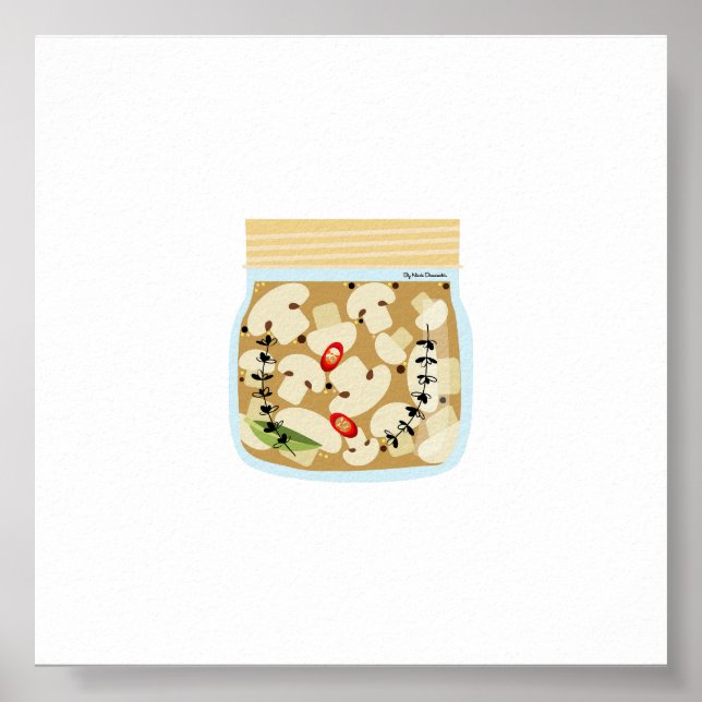 Poster Aliments de canne - Champignons de poulet (Devant)
