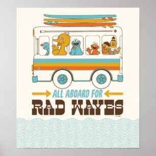 Poster All Aboard for Rad Waves