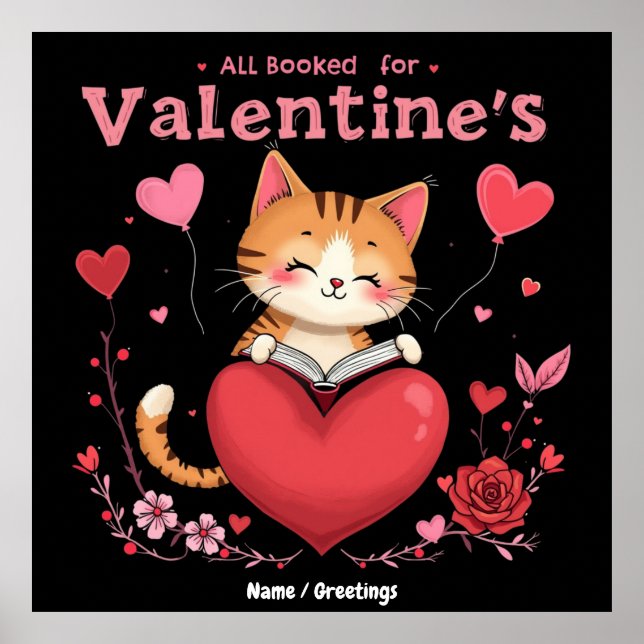 Poster  All Booked for Valentines A Perfect Valentine’s  (Devant)