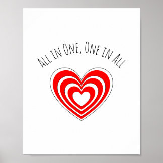 Poster "All in One, One in All"