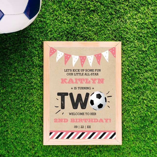 Poster All-star Soccer Ball 2e anniversaire Bienvenue (Créateur téléchargé)