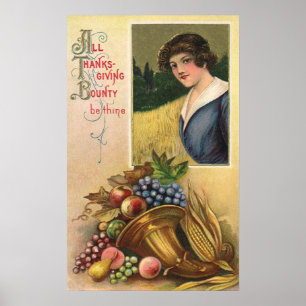 Poster All Thanksgiving Bounty Be Thine