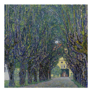 Poster Allée de Gustav Klimt à Schloss Kammer.