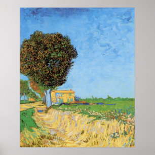 Poster Allée près d'Arles par Vincent van Gogh