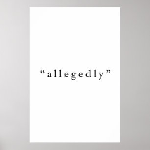 Poster Allégation