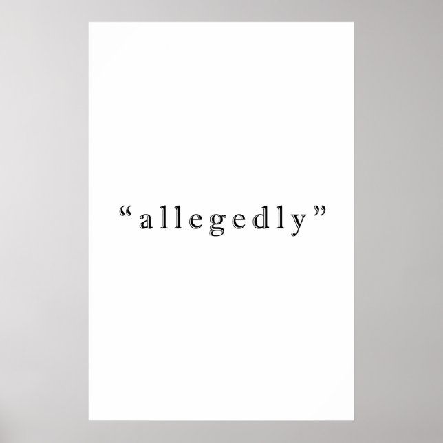 Poster Allégation (Devant)