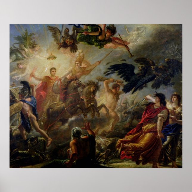Poster Allégorie de la bataille d'Austerlitz (Devant)