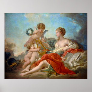 Poster Allégorie de la musique de François Boucher