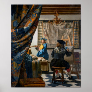 Poster Allégorie de la peinture   Johannes Vermeer  