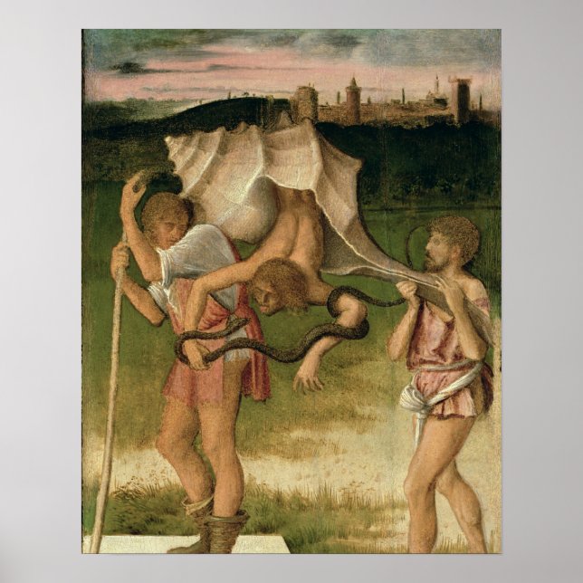 Poster Allégorie de la sagesse (huile sur panneau) (Devant)