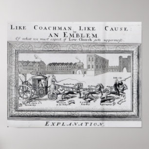 Poster Allegory of the Dangers of Low Church