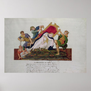 Poster Allegory of the overturning of the throne