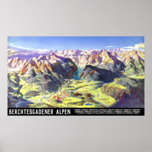 Poster " Allemagne : 2021 - Alpes Berchtesgaden Panorama
