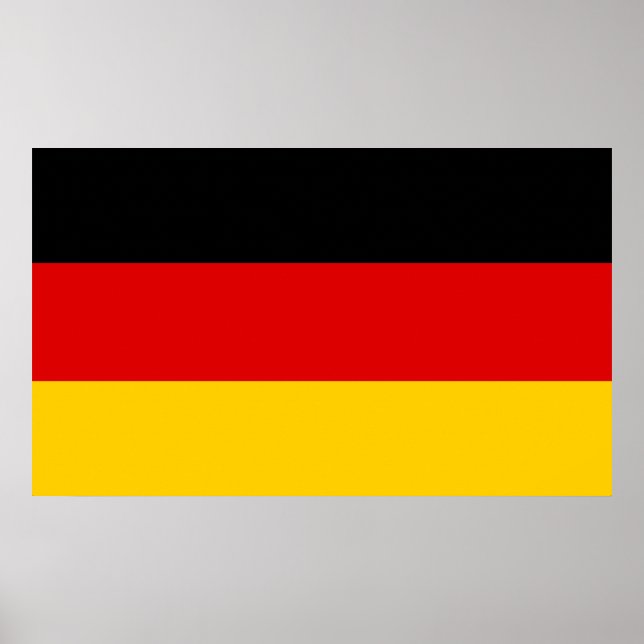 Poster Allemagne - drapeau national allemand (Devant)