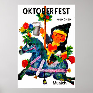 Poster Allemagne Oktoberfest Munich