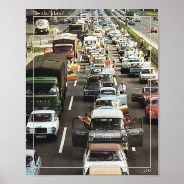 Poster Allemagne vintage photo des années 1970 (Devant)