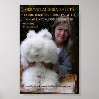 POSTER ALLEMAND ANGORA RABBIT MAG. AJOUTEZ.