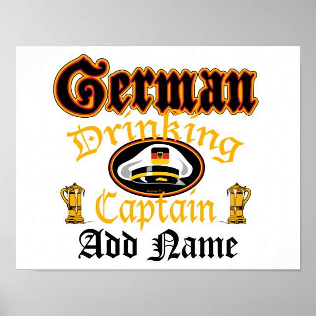 Poster Allemand De Boisson Cptn (Devant)