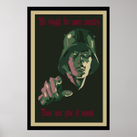 Poster allemand de la manifestation WW1