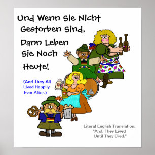 Poster Allemand Fairytale Happy Finding Octoberfest Poste